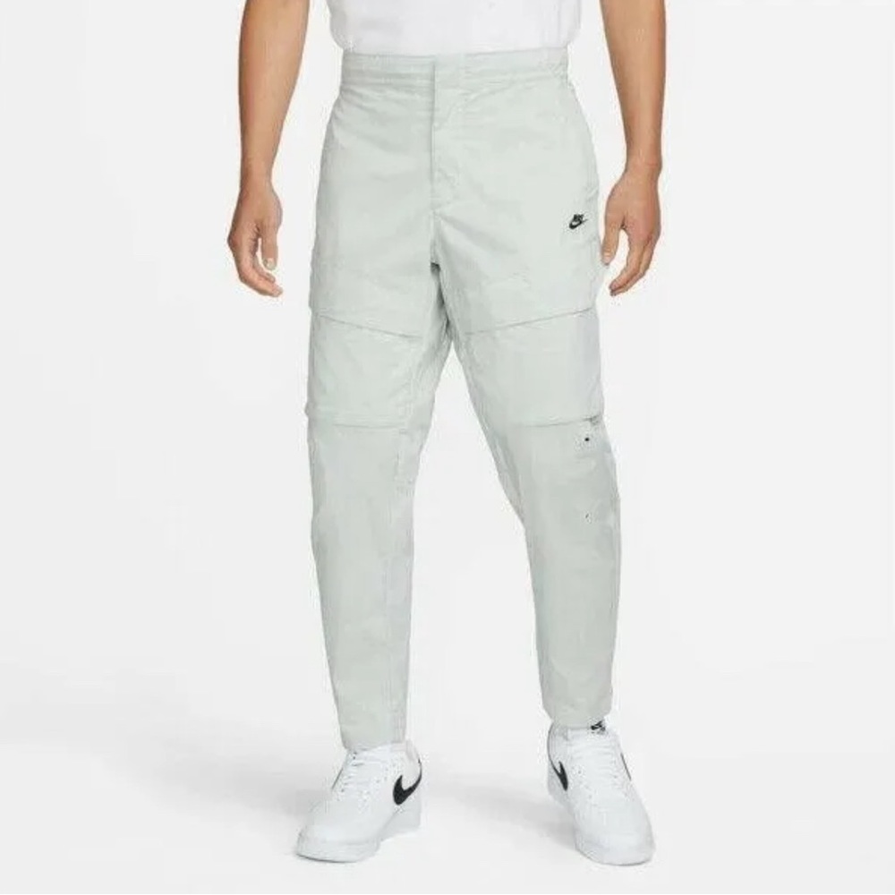 Nike Tech Essential Woven Utility Cargo Pants Size 32 Men Gray
